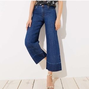 Loft wide leg high rise pant